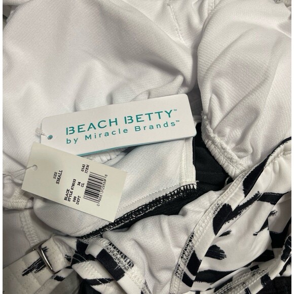 Beach Betty Slimming Control Tie-Front Cut Out One Piece Swimsuit Size S New - Picture 6 of 6